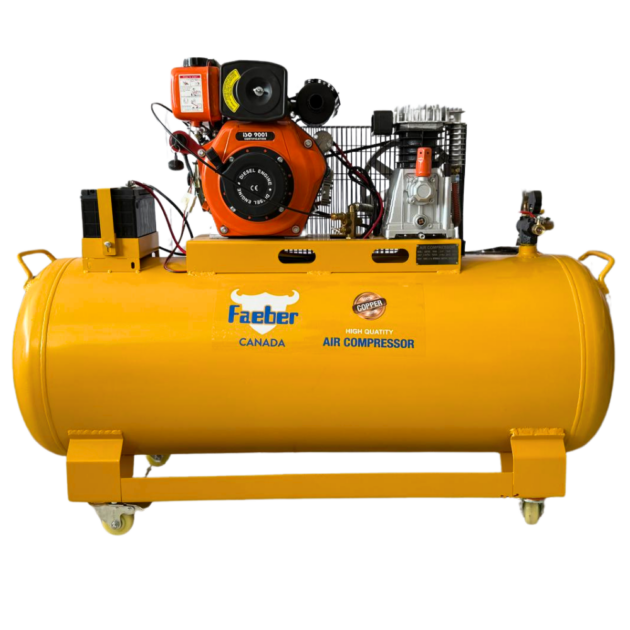 Faeber Air Compressor Diesel, 300ltr, 5hp
